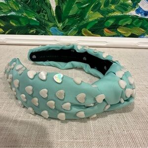 Lele Sadoughi x Stoney Clover Lane Cotton Candy Heart Pearl Headband EUC
